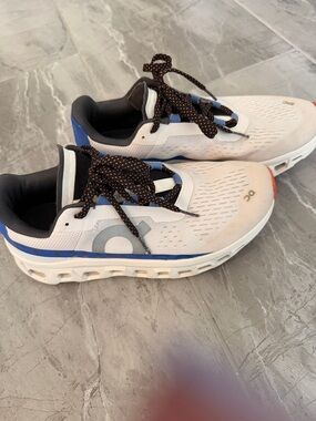 On Running Cloudnova White & Blue Sneakers